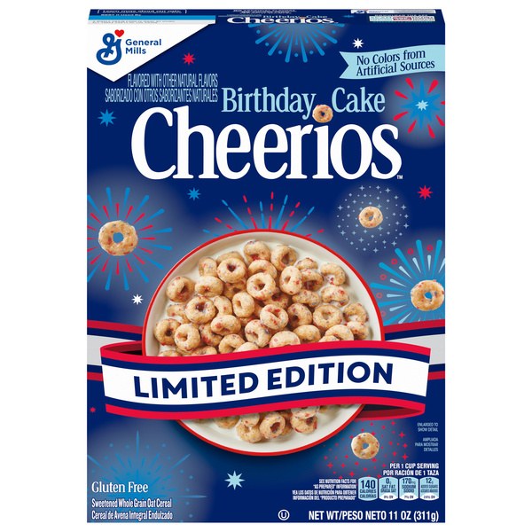 Birthday Cake Cheerios Breakfast Cereal