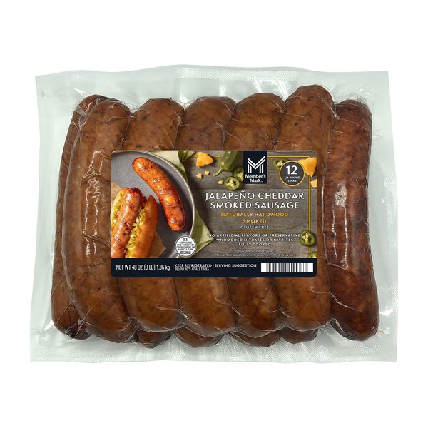 Member's Mark Jalapeño Cheddar Smoked Sausage - $14.94 -> $12.94