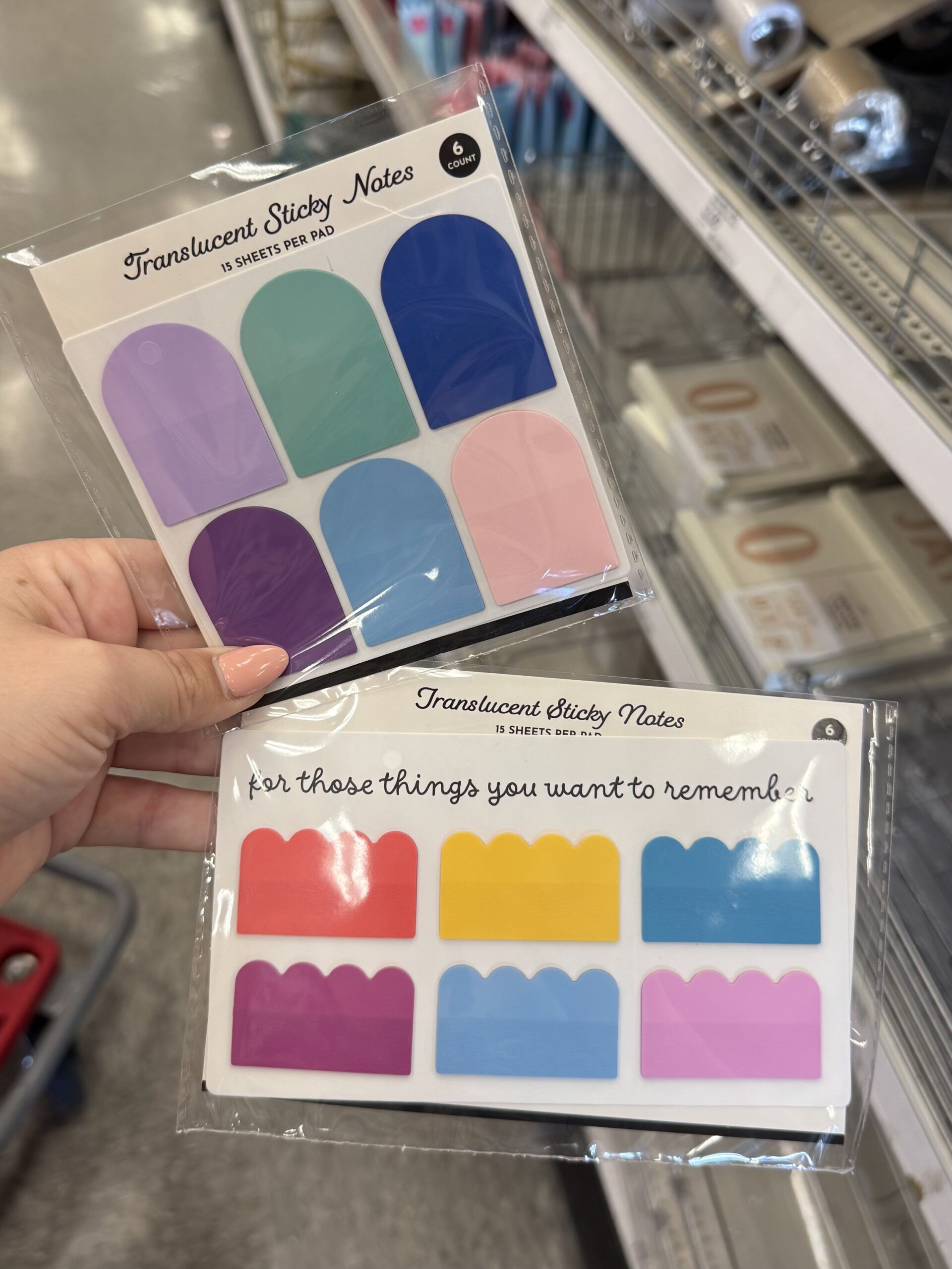 Translucent Sticky Notes - in store