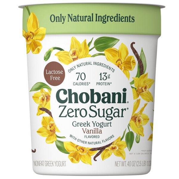 Chobani Zero Sugar Vanilla Greek Yogurt - $6.24 (New Size)