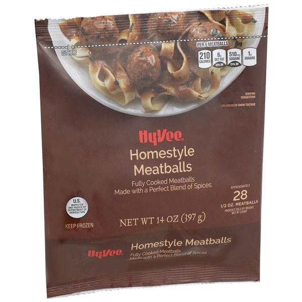 Hy-Vee Homestyle Meatballs - $8.49 -> $6.29