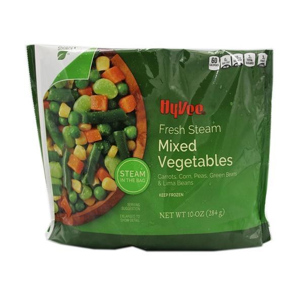 Hy-Vee Fresh Steam Mixed Vegetables - $1.49 -> $1.28