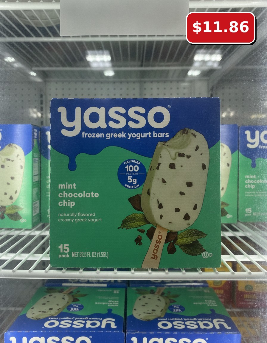 yasso frozen greek yogurt bars mint chocolate chip