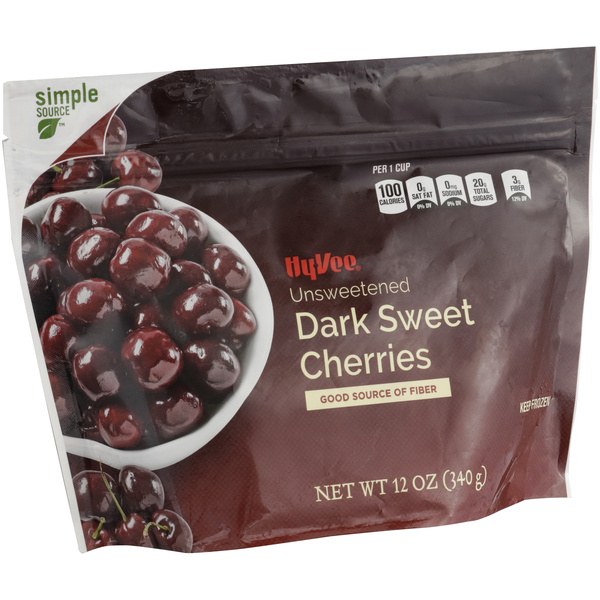 Hy-Vee Dark Sweet Cherries Unsweetened - $5.99 -> $3.49