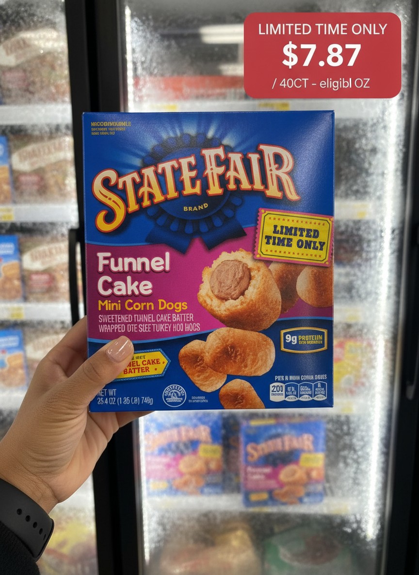 STATE FAIR Funnel Cake Mini Corn Dogs