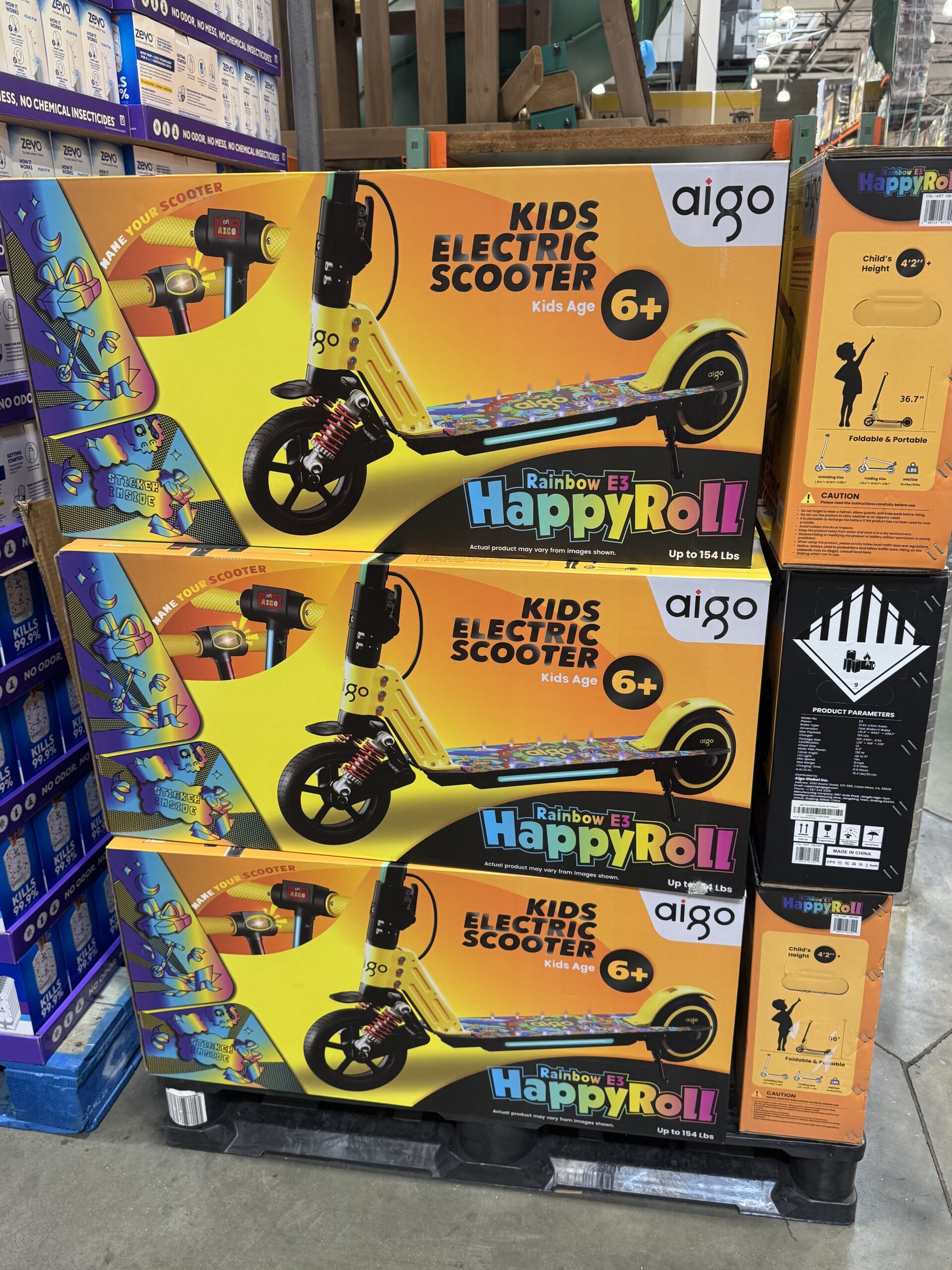 Aigo Kids Electric Scooter Rainbow E3