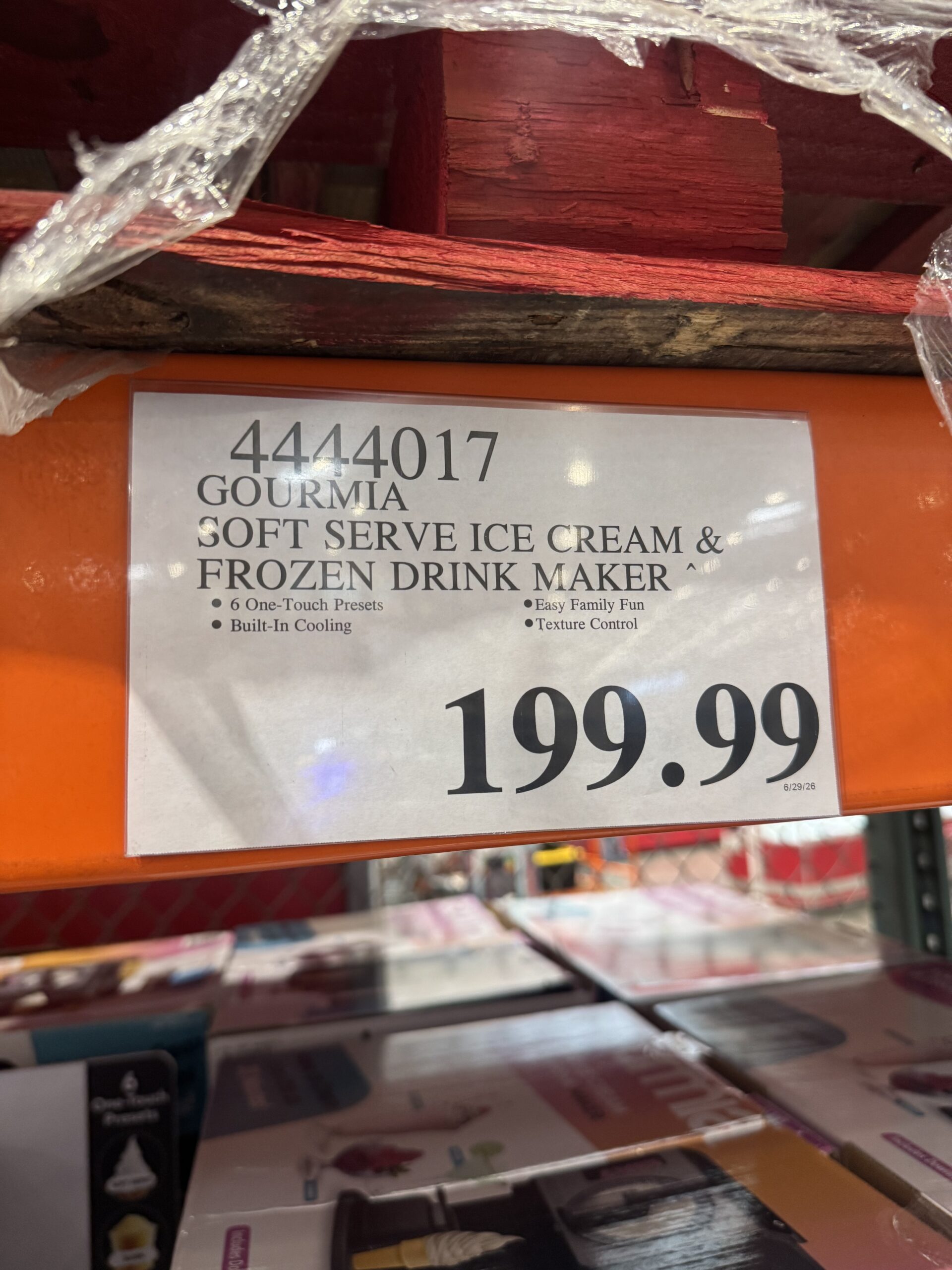 Gourmia Soft Serve Ice Cream & Frozen Drink Maker - price tag