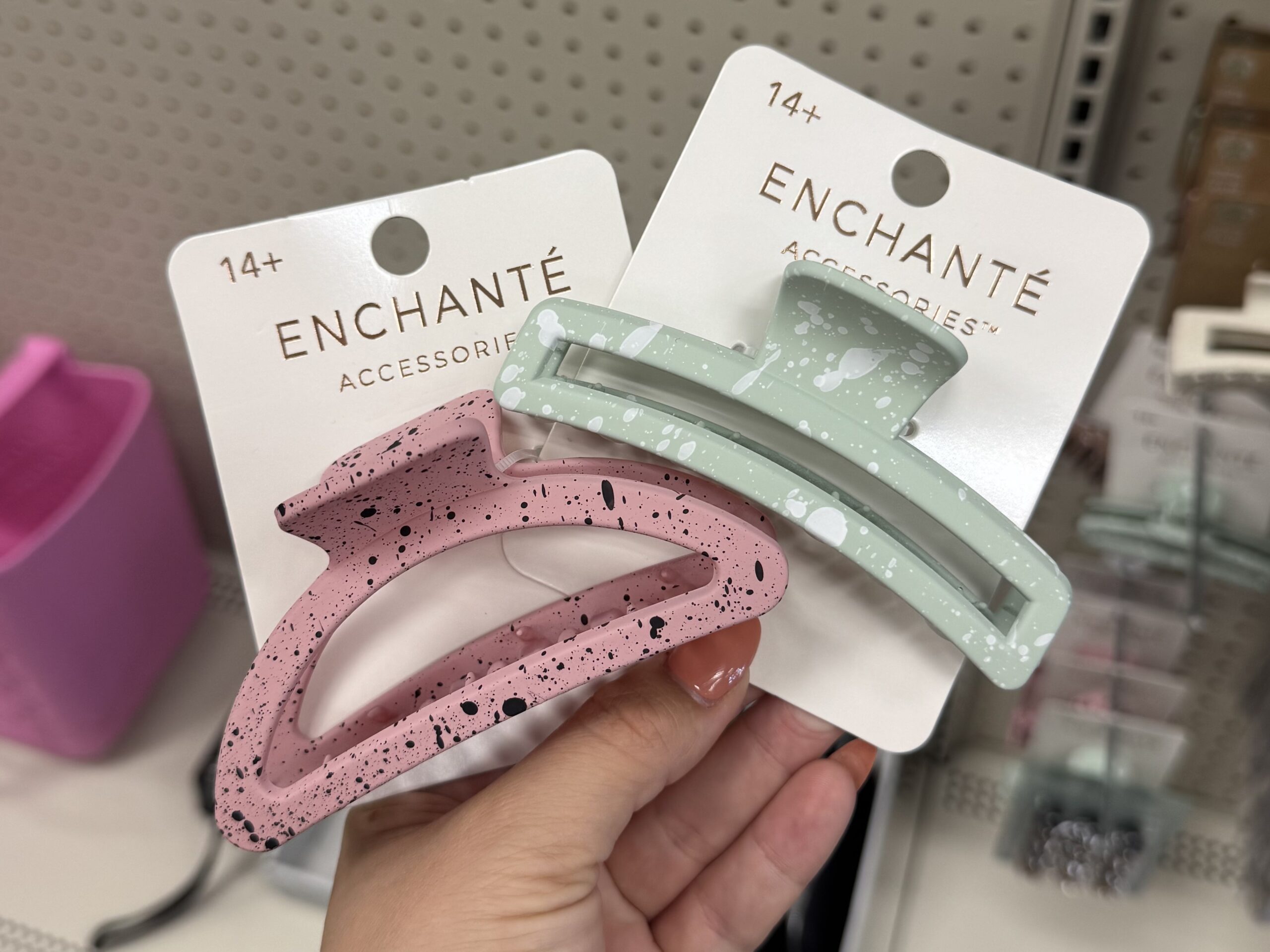 Modeled Pattern Claw Clip Hair, Assorted Colors And Styles. - in store