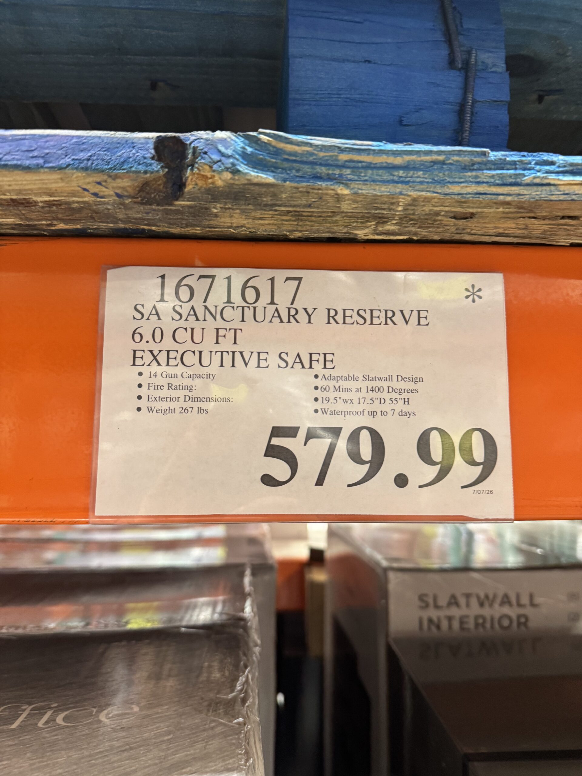 Sanctuary Reserve Executive Safe - price tag