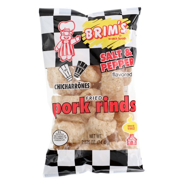Brim's Salt & Pepper Pork Rinds - $1.25