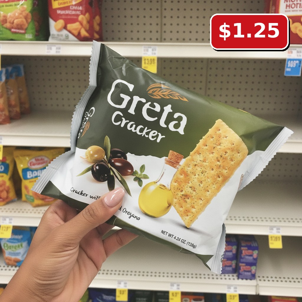 Greta Mediterranean Taste Cracker Olive and Oregano