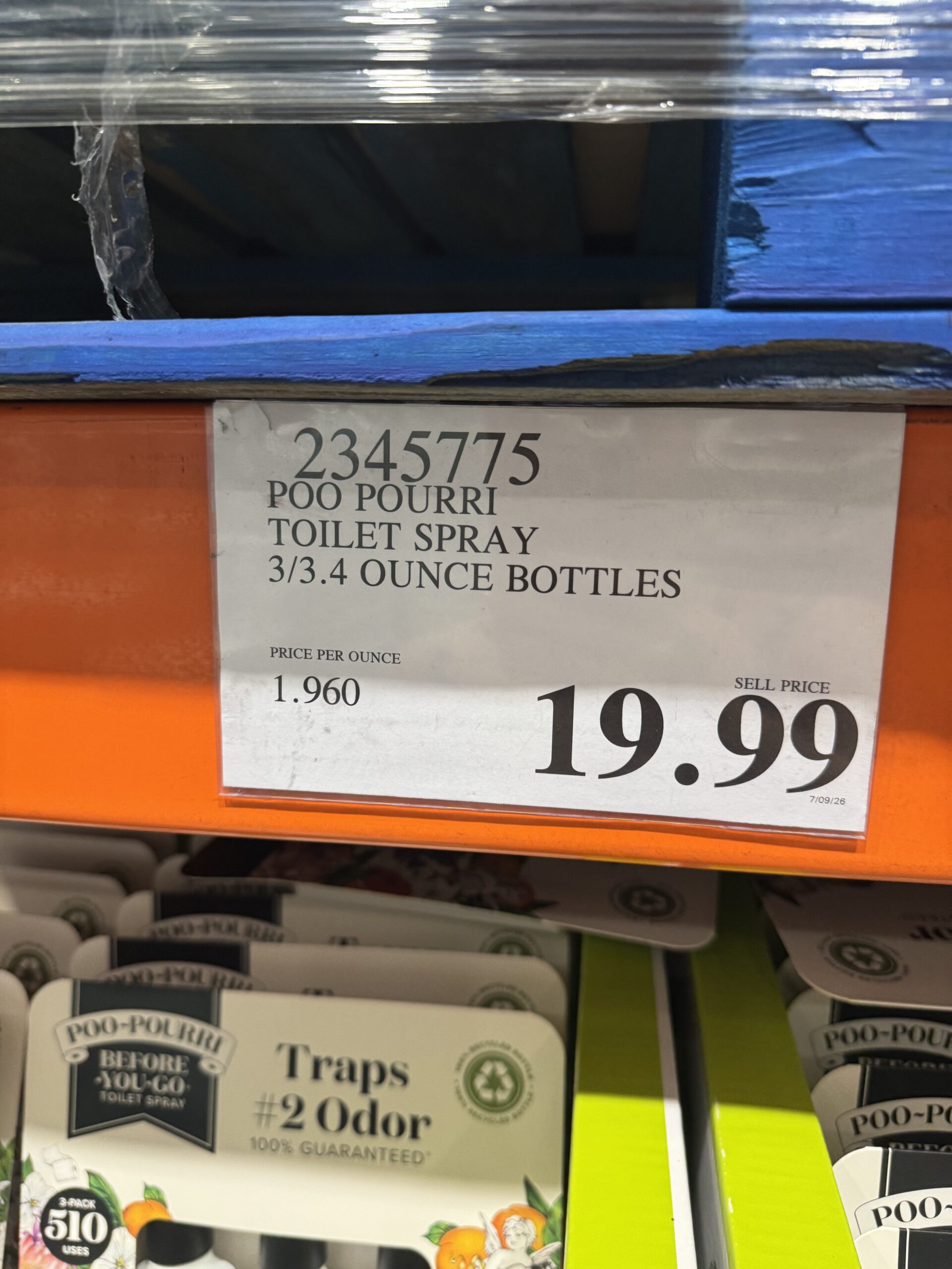 Poo-Pourri Before-You-Go Toilet Spray - price tag