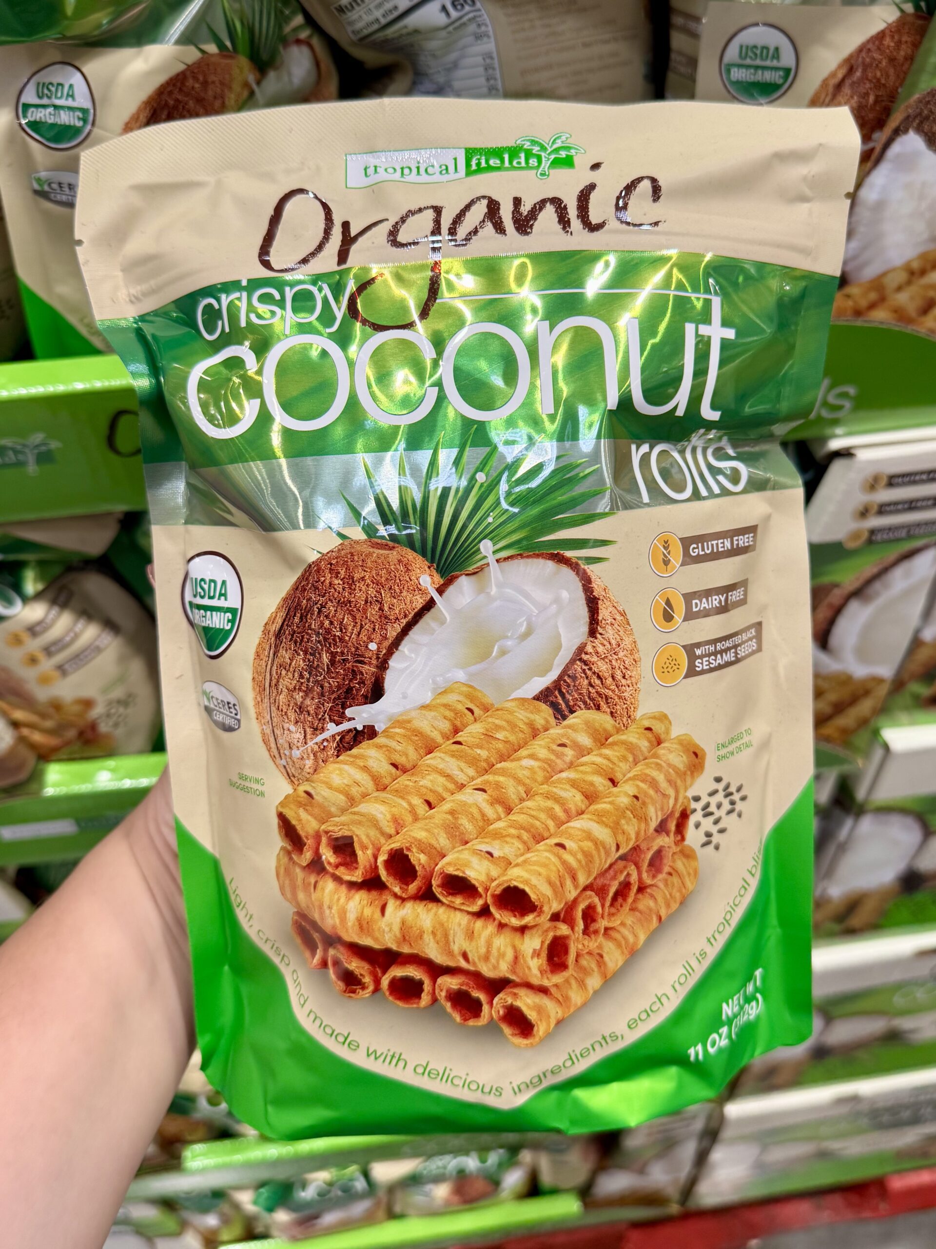 Tropical Fields Organic Crispy Coconut Rolls