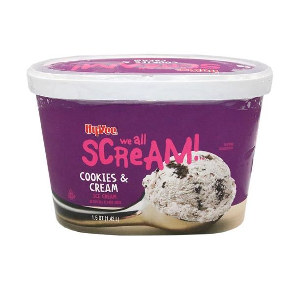 Hy-Vee We All Scream Cookies & Cream - $4.78 -> $2.99