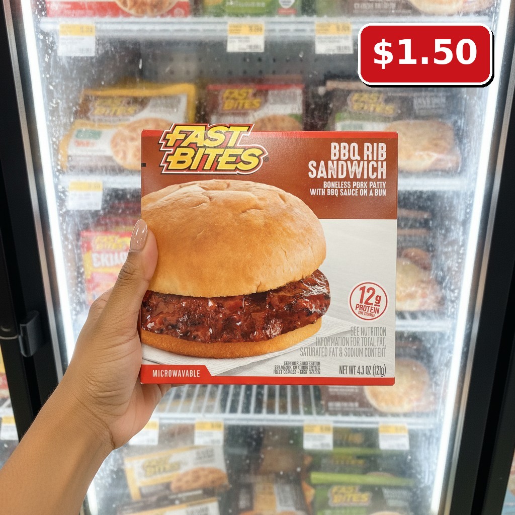 FAST BITES BBQ RIB SANDWICH