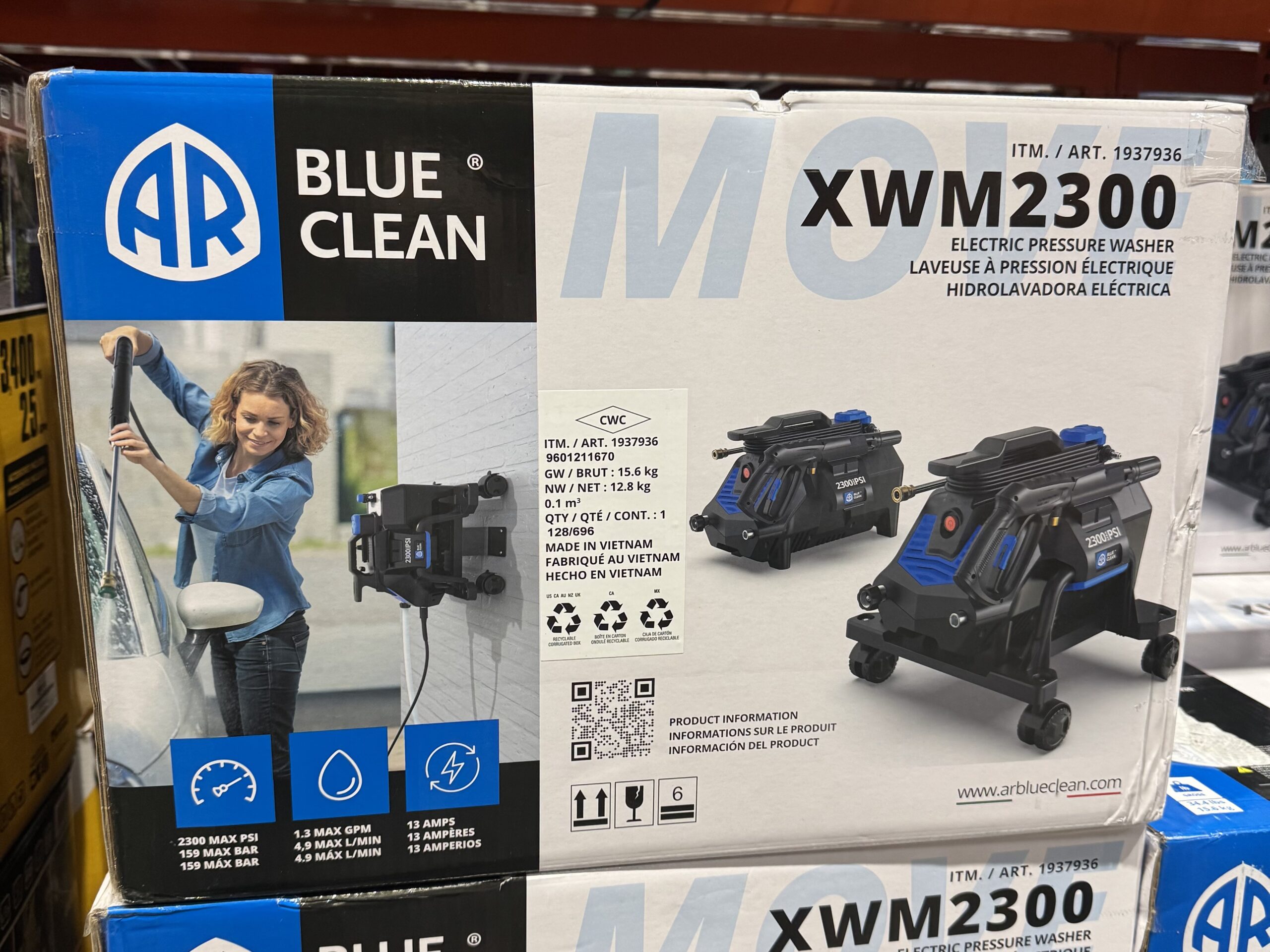 AR Blue Clean XWM2300 Electric Pressure Washer