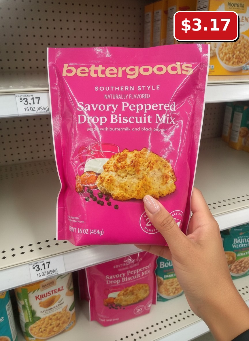 bettergoods SOUTHERN STYLE NATURALLY FLAVORED Savory Peppered Drop Biscuit Mix