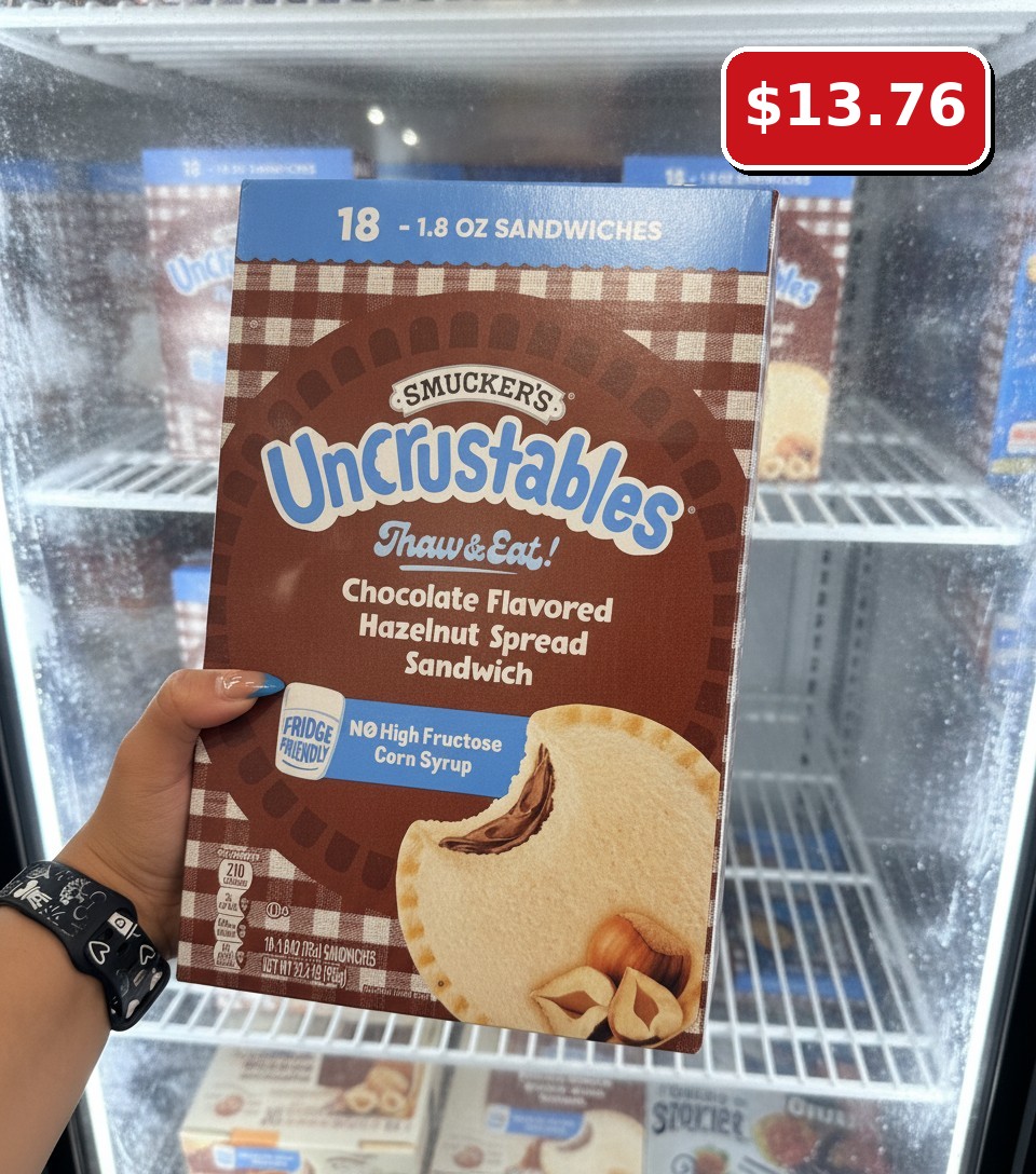SMUCKER'S Uncrustables Chocolate Flavored Hazelnut Spread Sandwich
