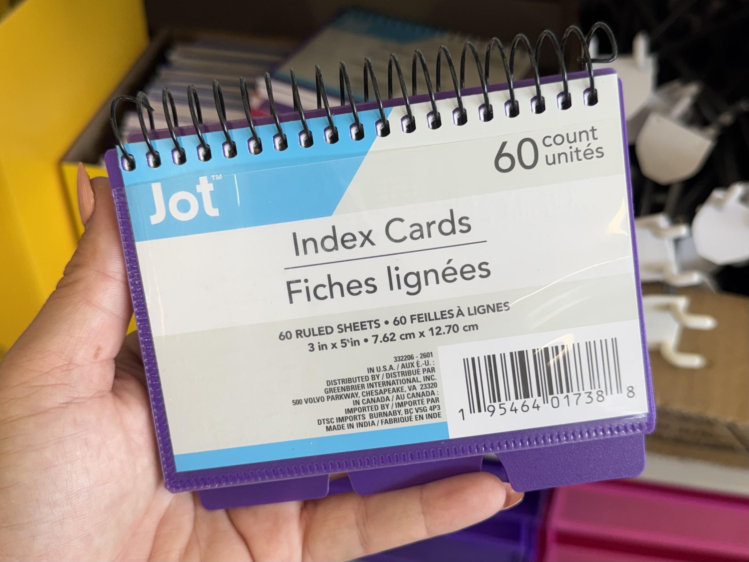 Jot Colored Ruled Index Cards, 150-ct. - in store