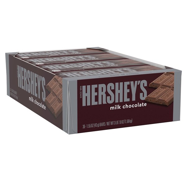 HERSHEY’S MILK CHOCOLATE CANDY BARS - $41.72 -> $35.72 ($6.00 off)