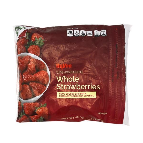 Hy-Vee Whole Strawberries Unsweetened - $5.99 -> $3.49