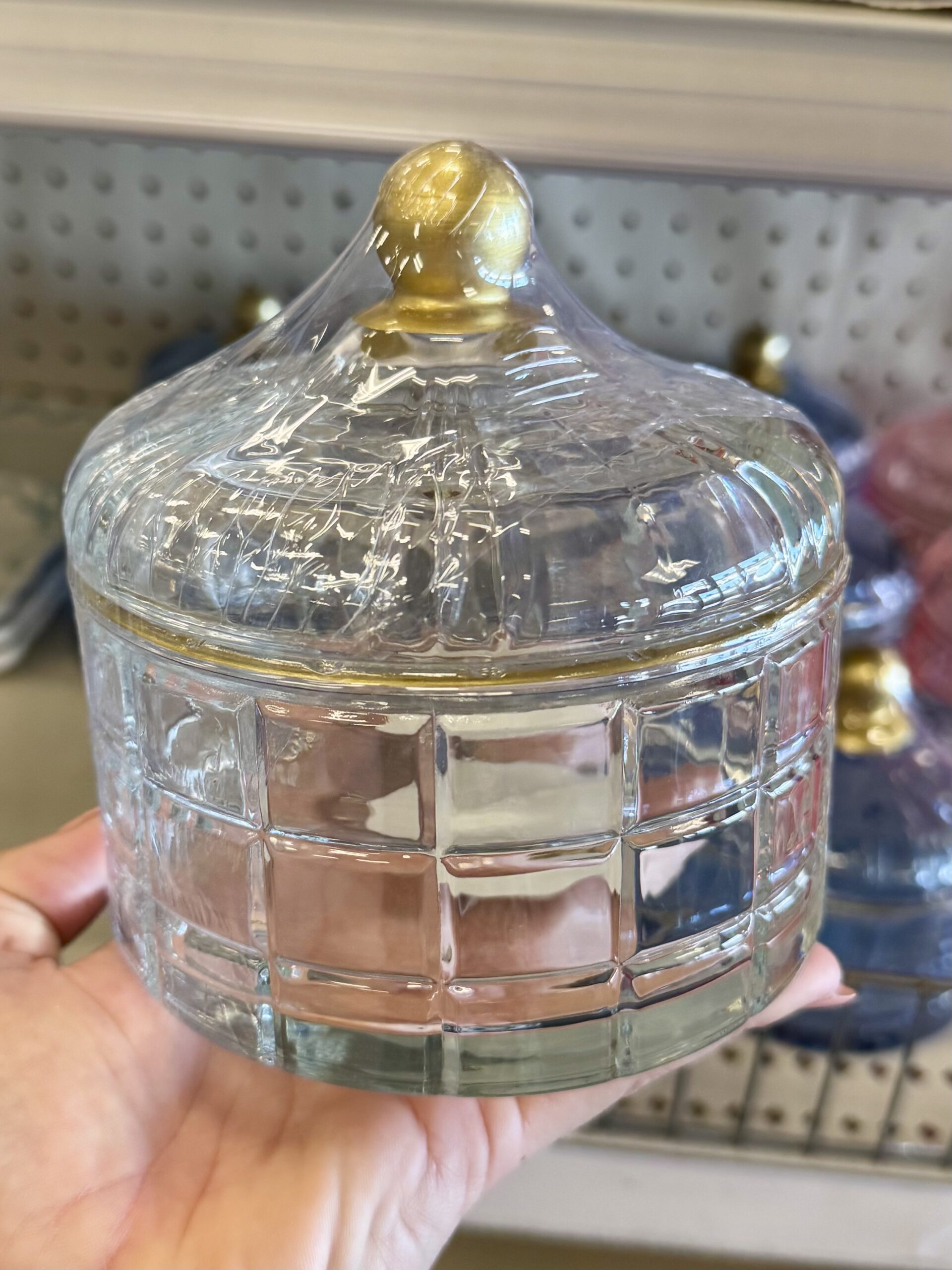 Threshold Pink Glass Decorative Jar - in store