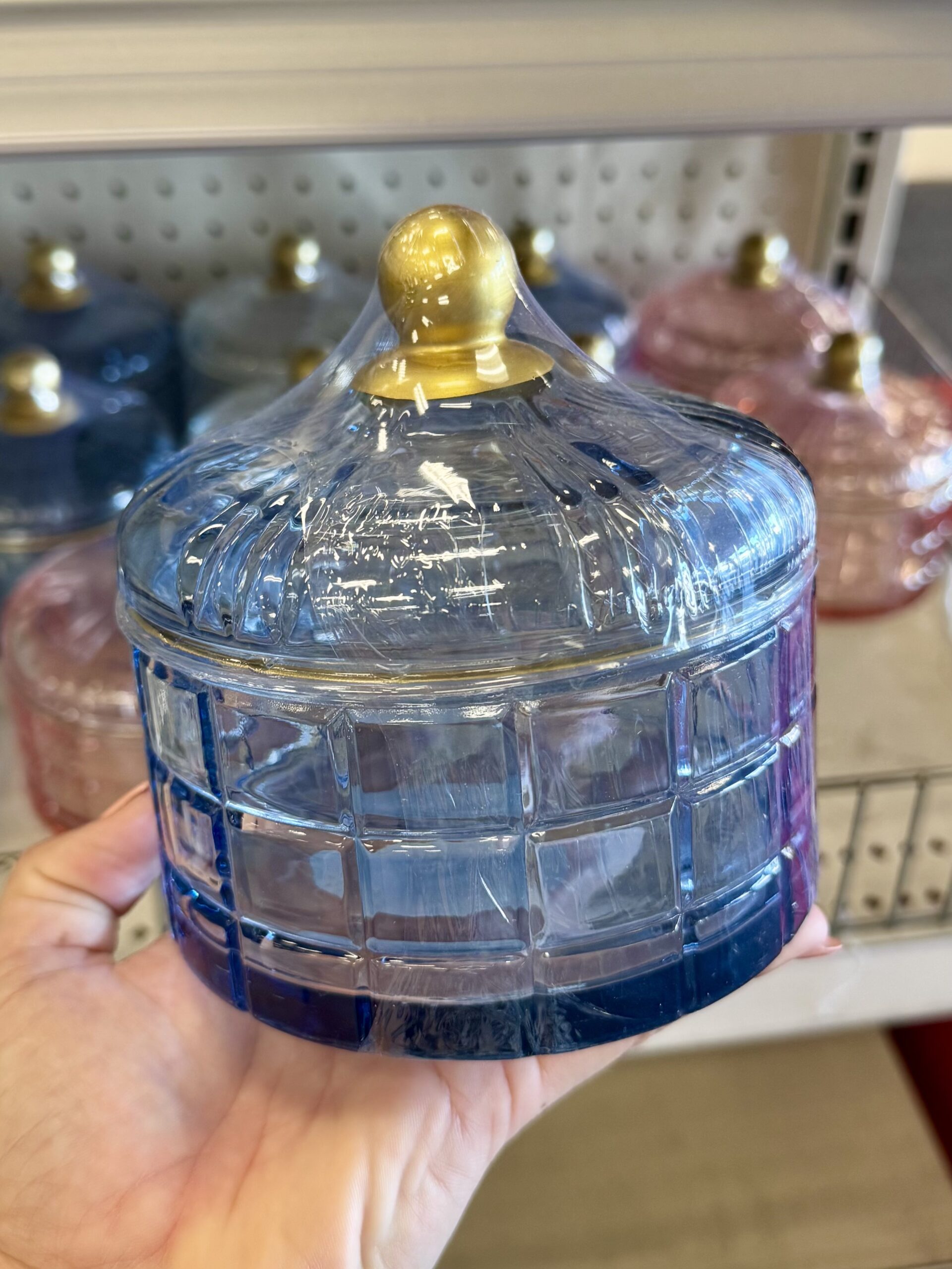 Threshold Pink Glass Decorative Jar - in store