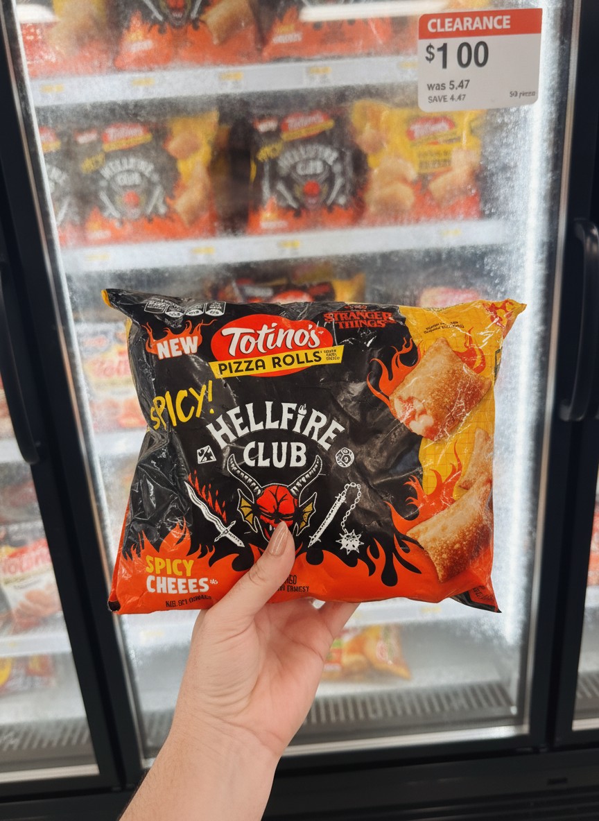 Totino's Pizza Rolls New Spicy! Hellfire Club Stranger Things 50 Pieces