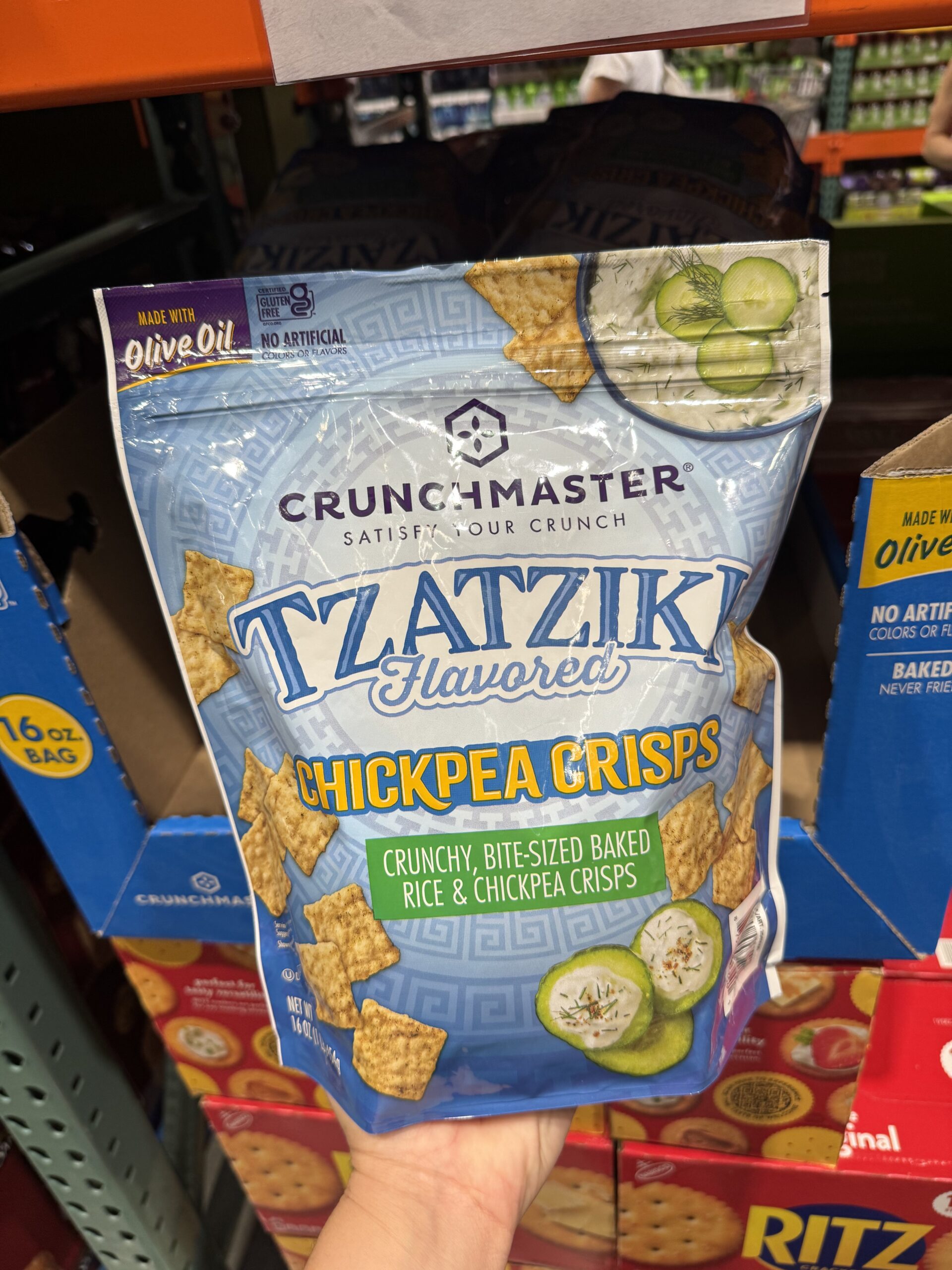 Crunchmaster Tzatziki Chickpea Crisps