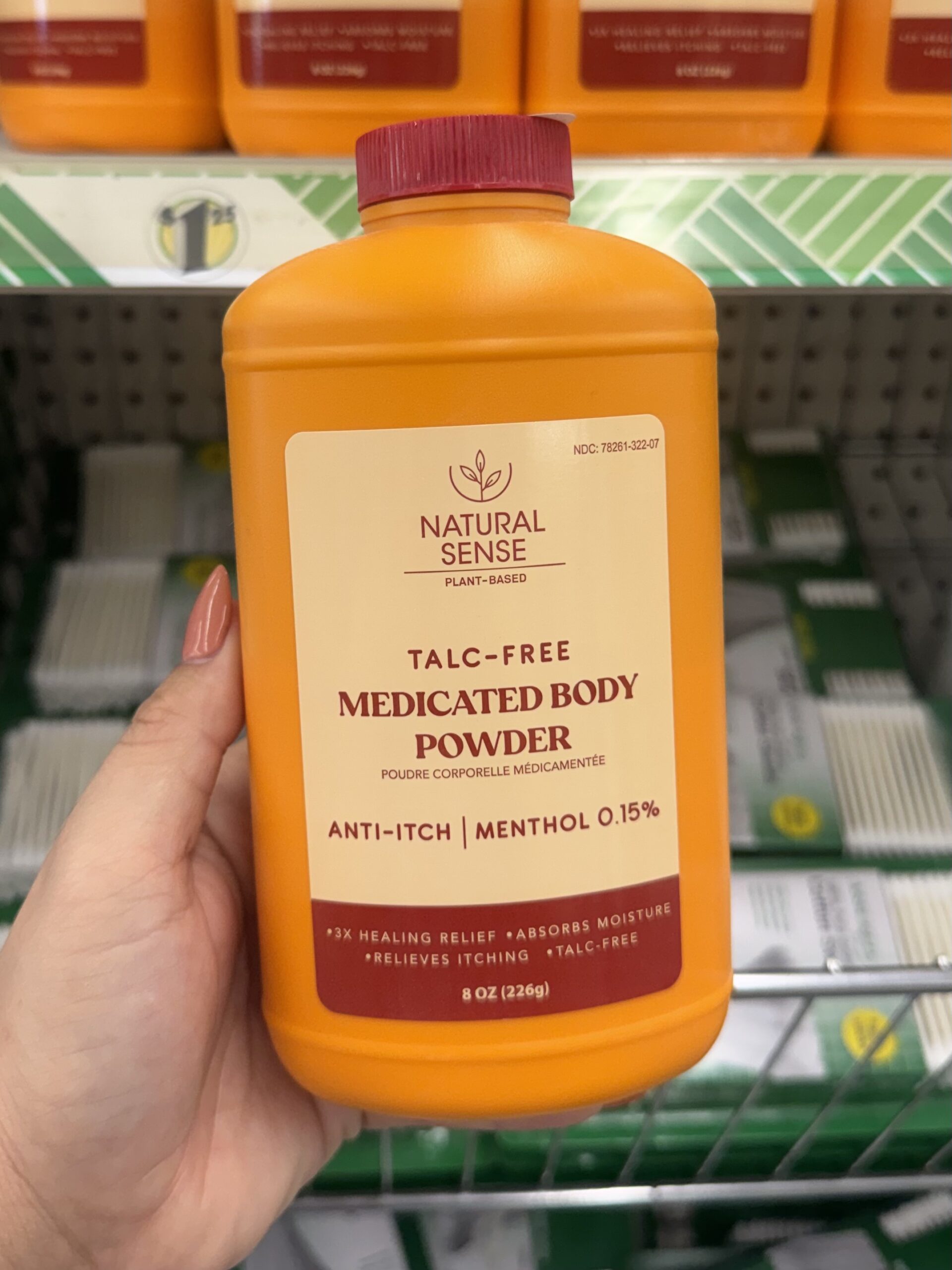 Natural Sense Medicated Body Powder - in store