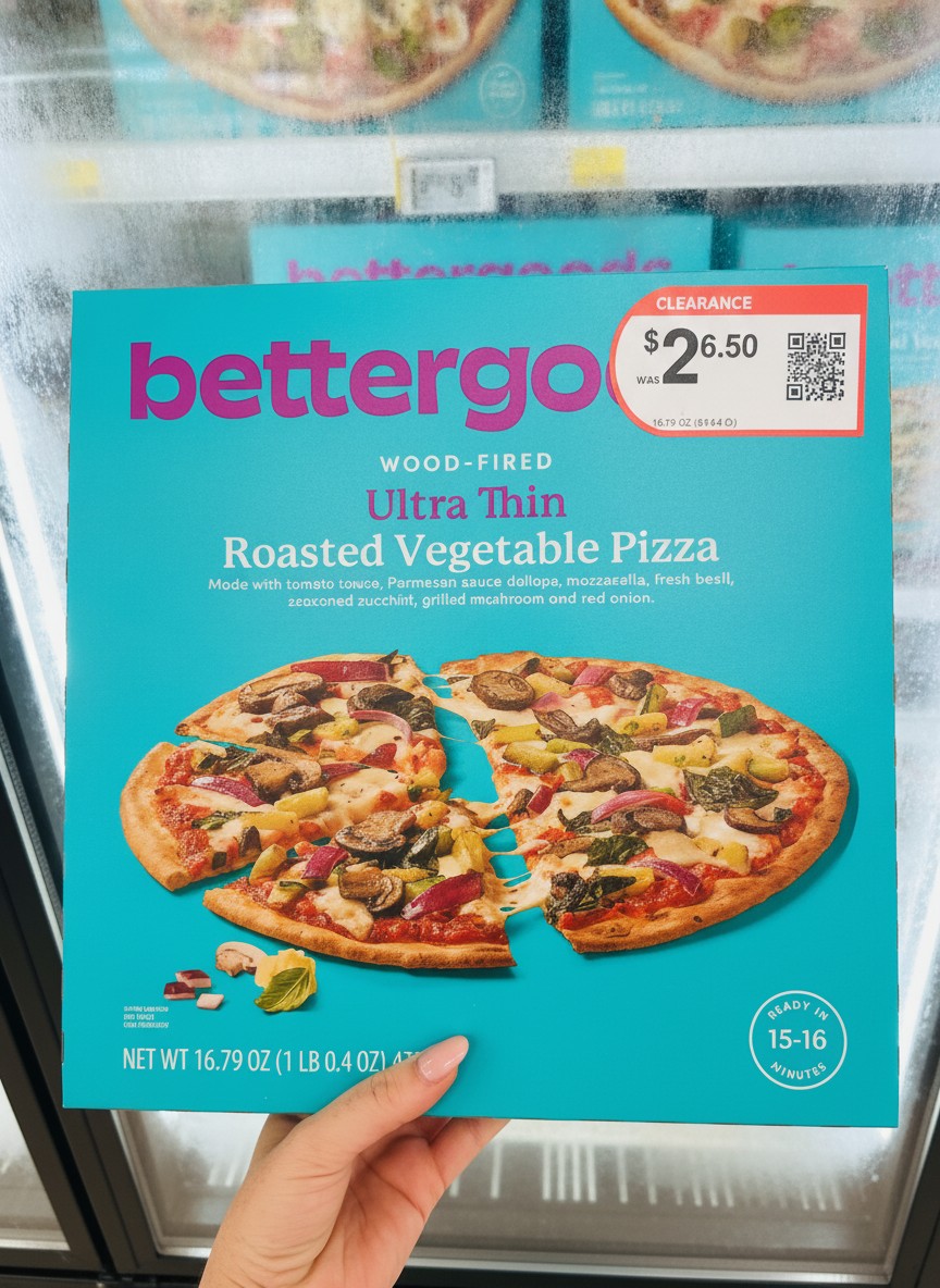 bettergoods WOOD-FIRED Ultra Thin Roasted Vegetable Pizza