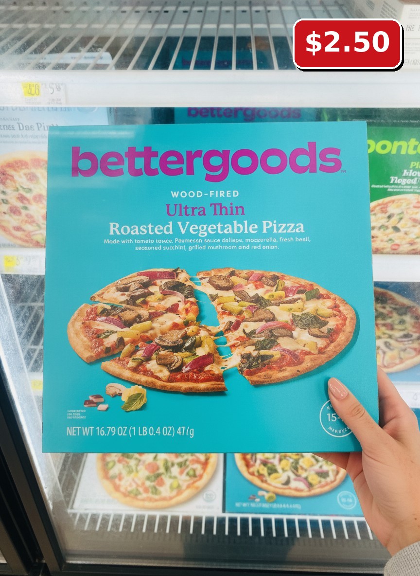bettergoods WOOD-FIRED Ultra Thin Roasted Vegetable Pizza