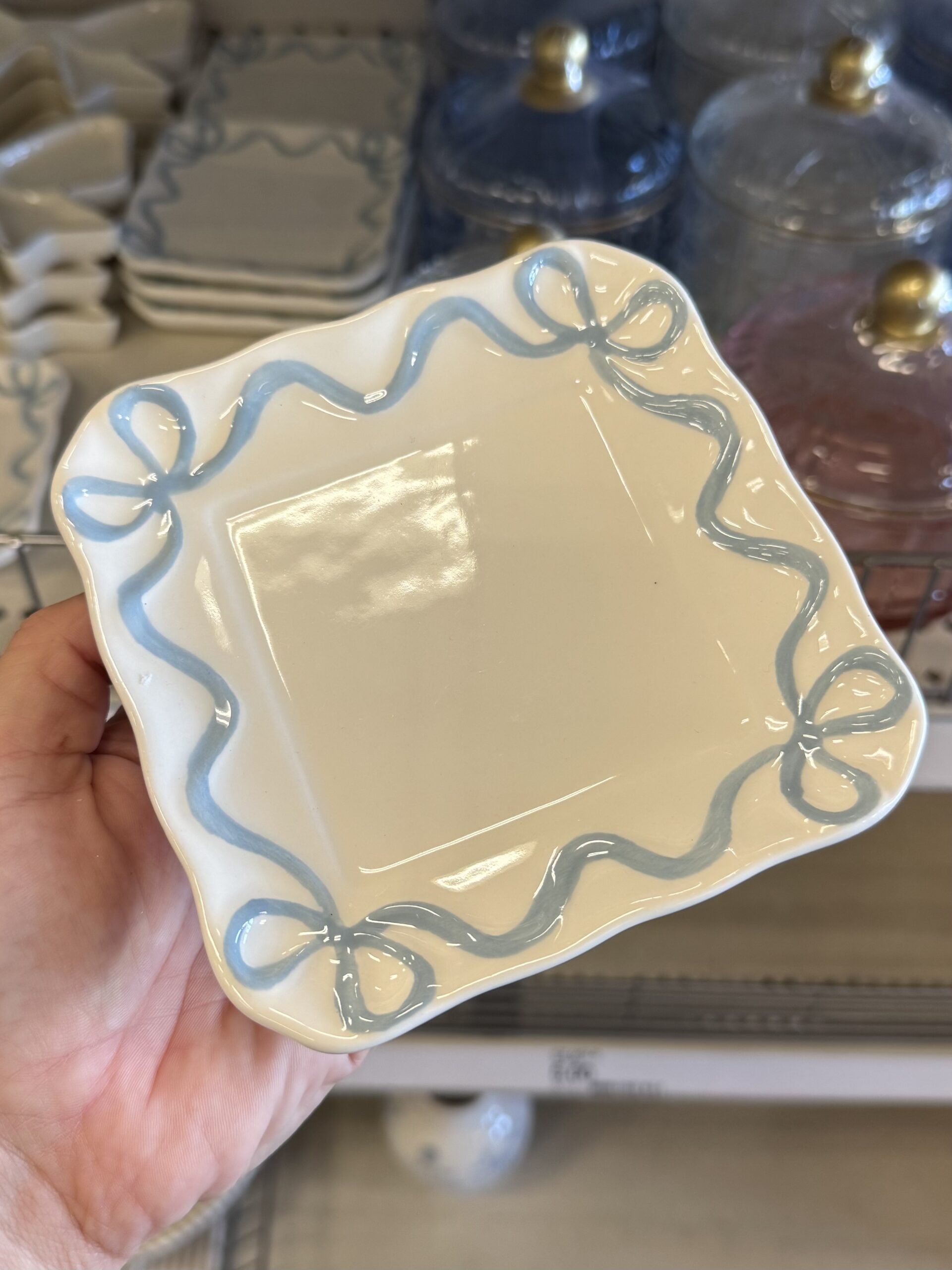 Trinket Dish Clear - Bullseye's Playground™ - in store