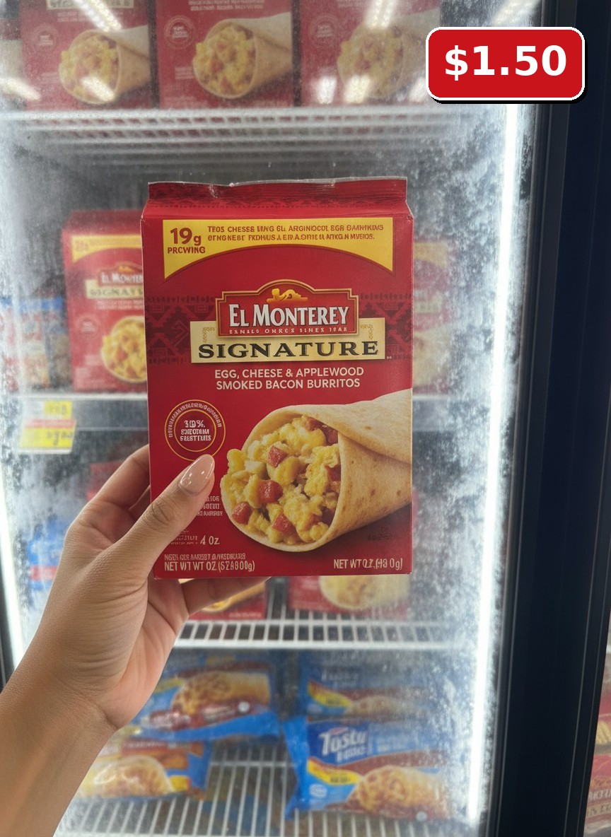 EL MONTEREY SIGNATURE EGG, CHEESE & APPLEWOOD SMOKED BACON BURRITOS