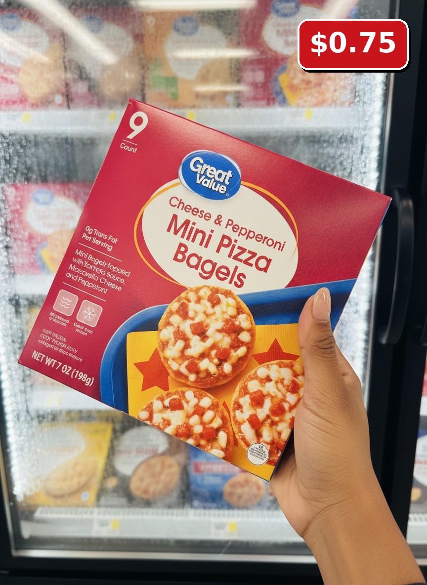 Great Value Cheese & Pepperoni Mini Pizza Bagels