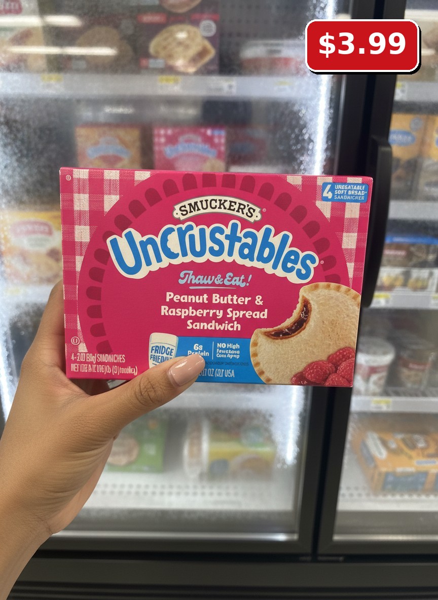 Smucker's Uncrustables Peanut Butter & Raspberry Spread Sandwich