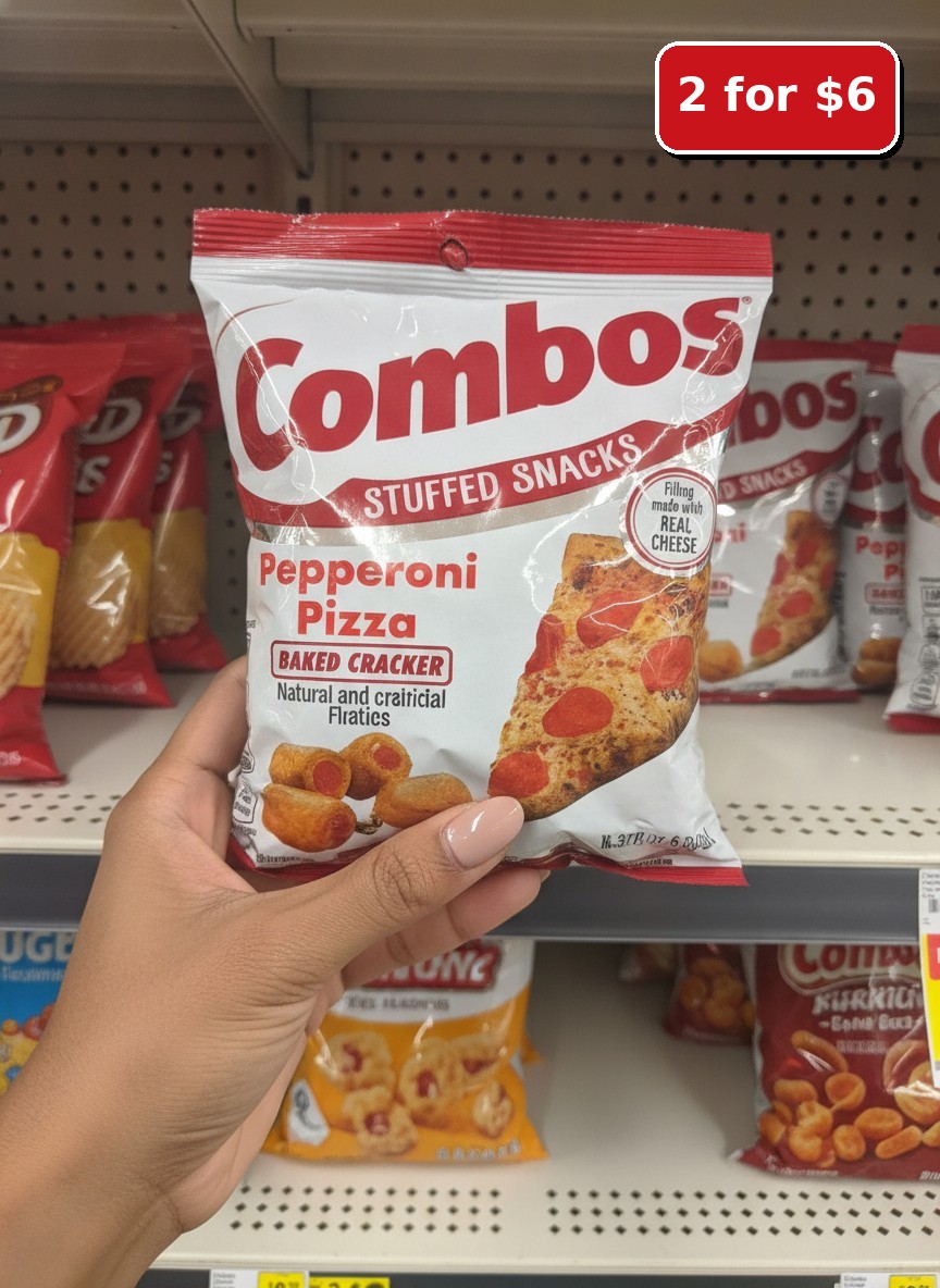 Combos Stuffed Snacks Pepperoni Pizza