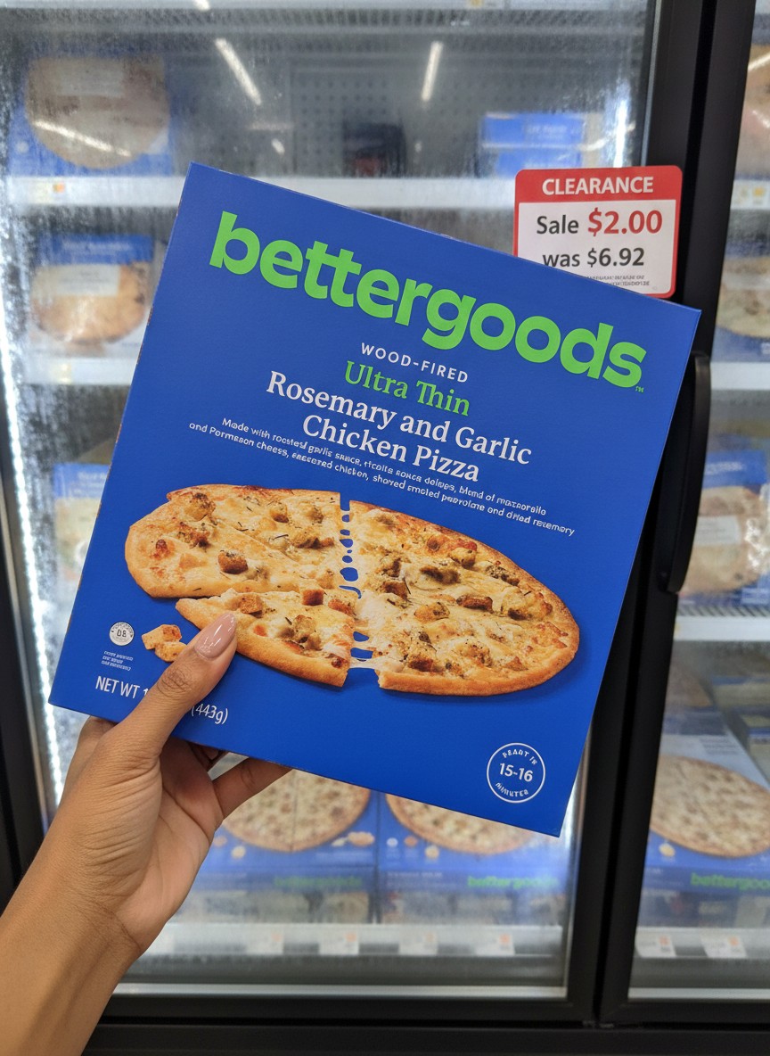 bettergoods WOOD-FIRED Ultra Thin Rosemary and Garlic Chicken Pizza