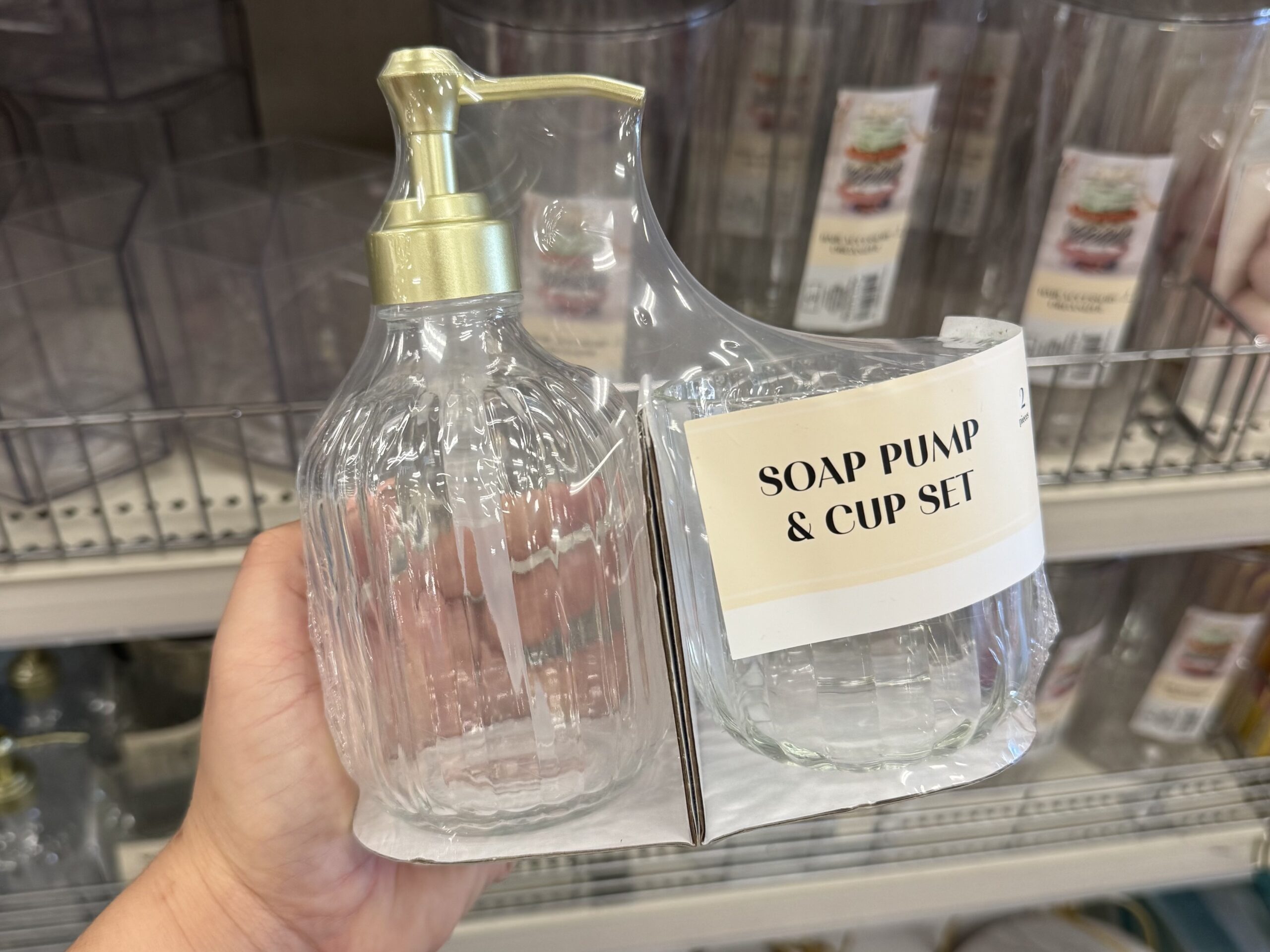 Soap Pump & Cup Set - in store