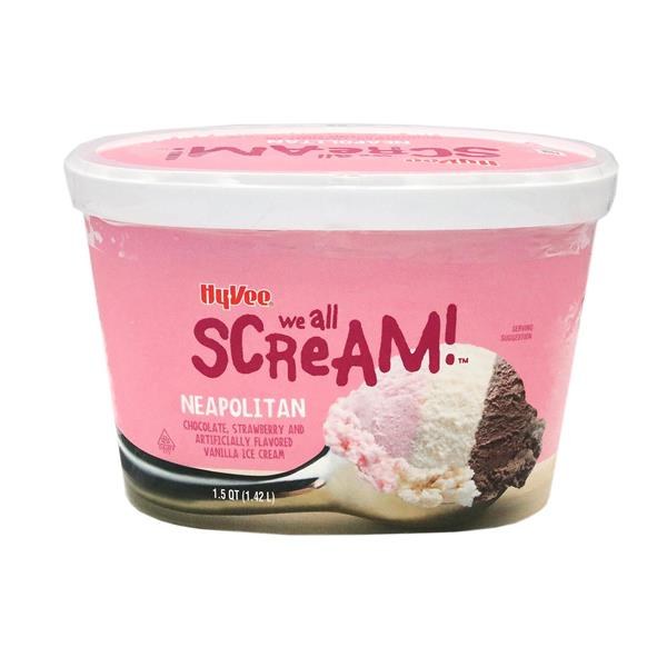 Hy-Vee We All Scream Neapolitan - $4.78 -> $2.99
