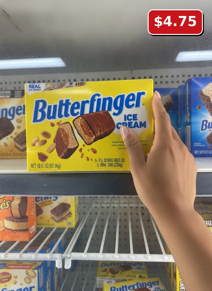 Butterfinger Ice Cream Bar