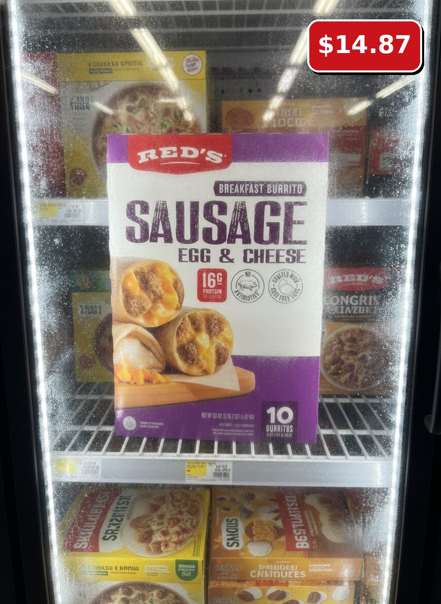 RED'S BREAKFAST BURRITO SAUSAGE EGG & CHEESE