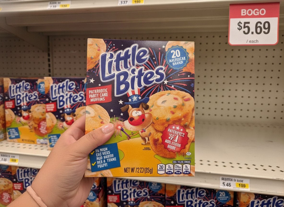 Entenmann's Little Bites Patriotic Party Cake Muffins