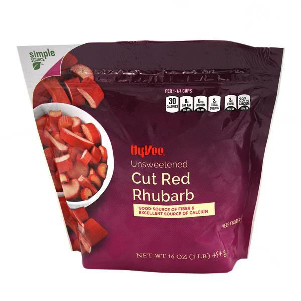 Hy-Vee Unsweetened Cut Red Rhubarb - $5.99 -> $3.49