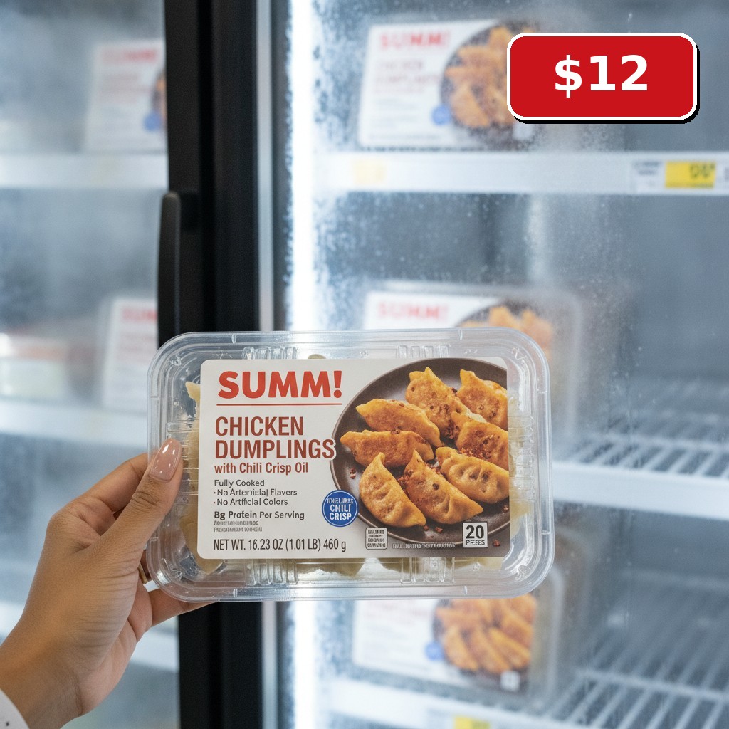 SUMM! CHICKEN DUMPLINGS with Chili Crisp Oil