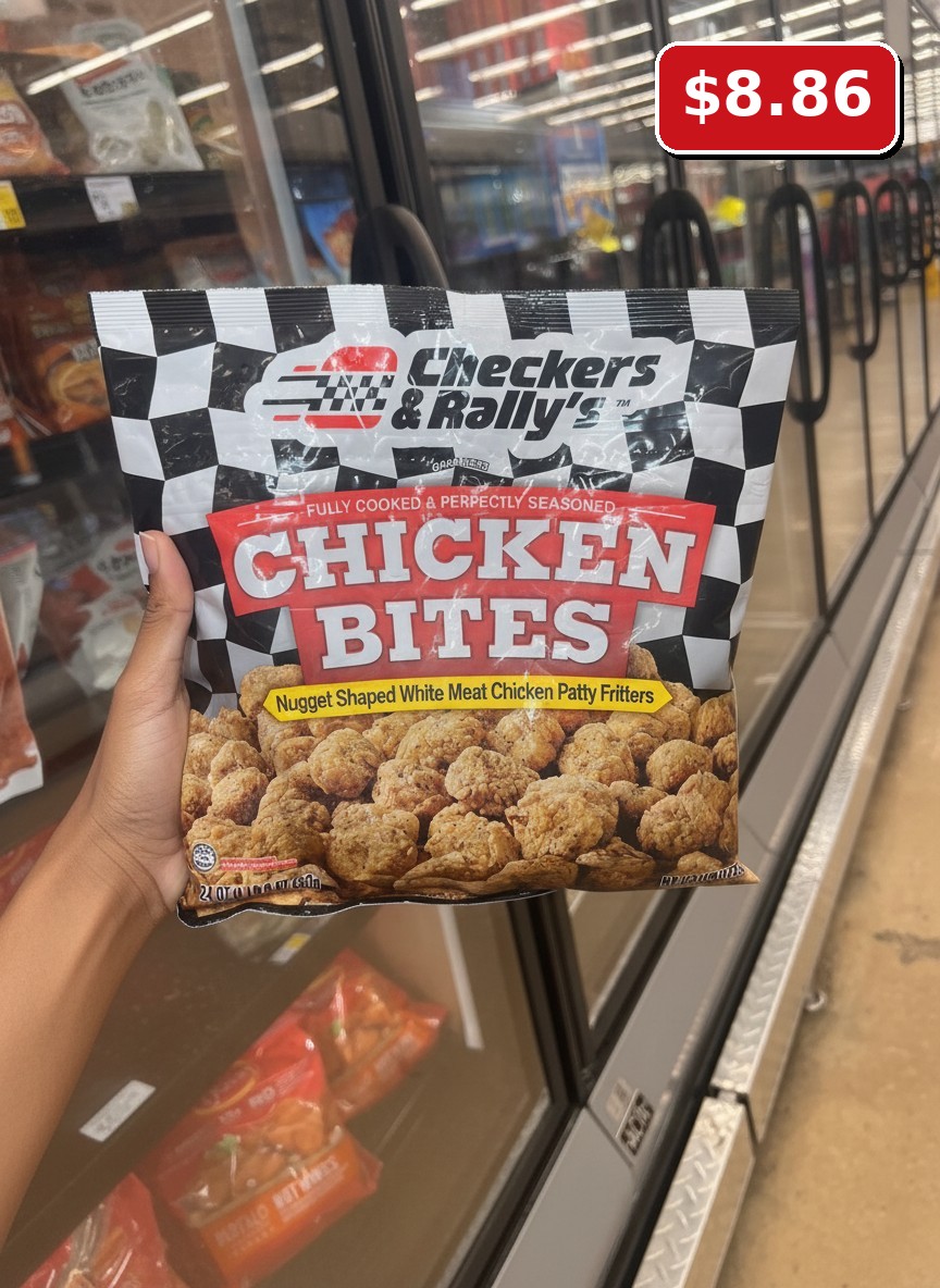 Checkers & Rally's CHICKEN BITES Nugget Shaped White Meat Chicken Patty Fritters