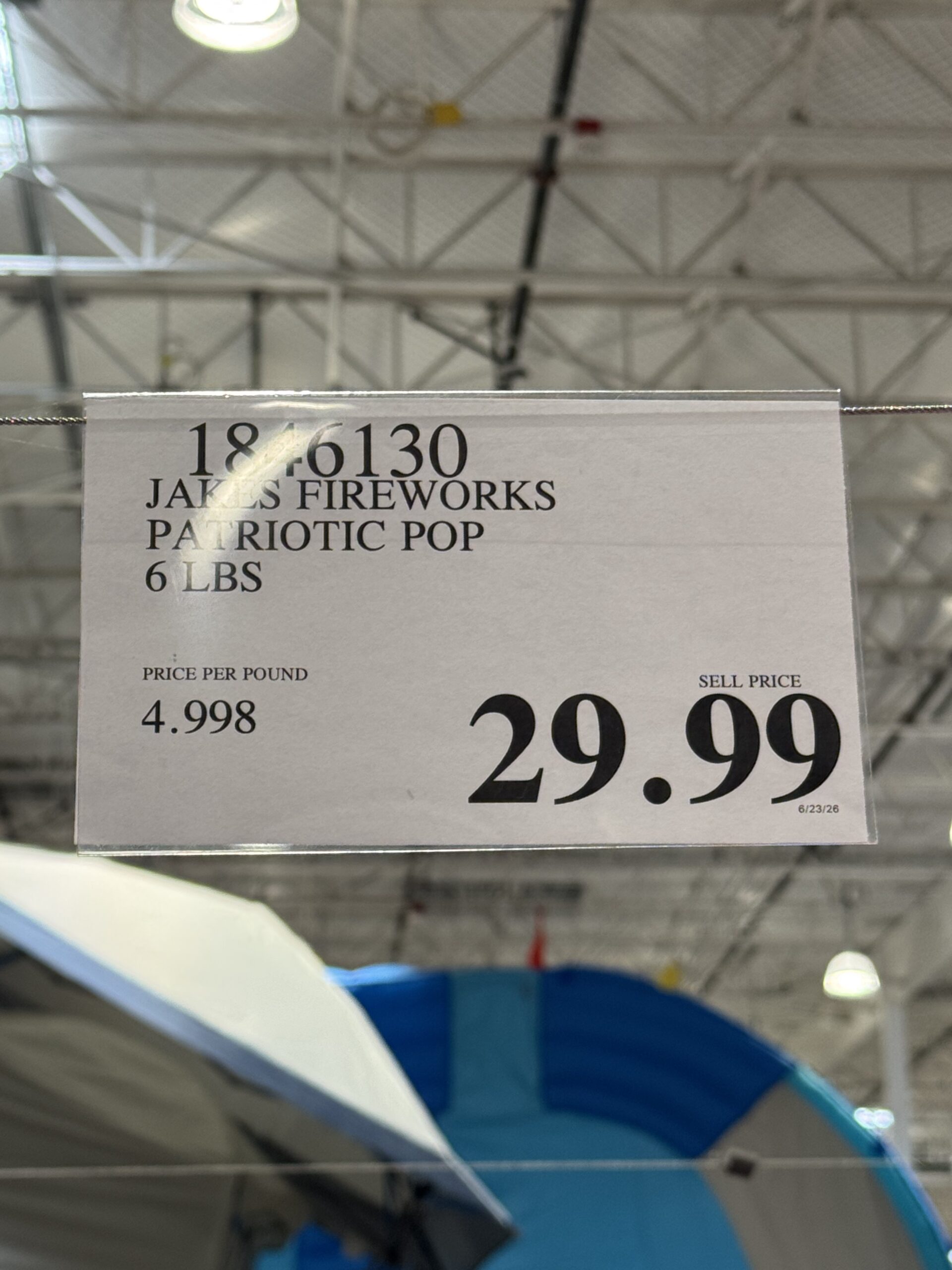 Jake's Fireworks Patriotic-Pop - price tag