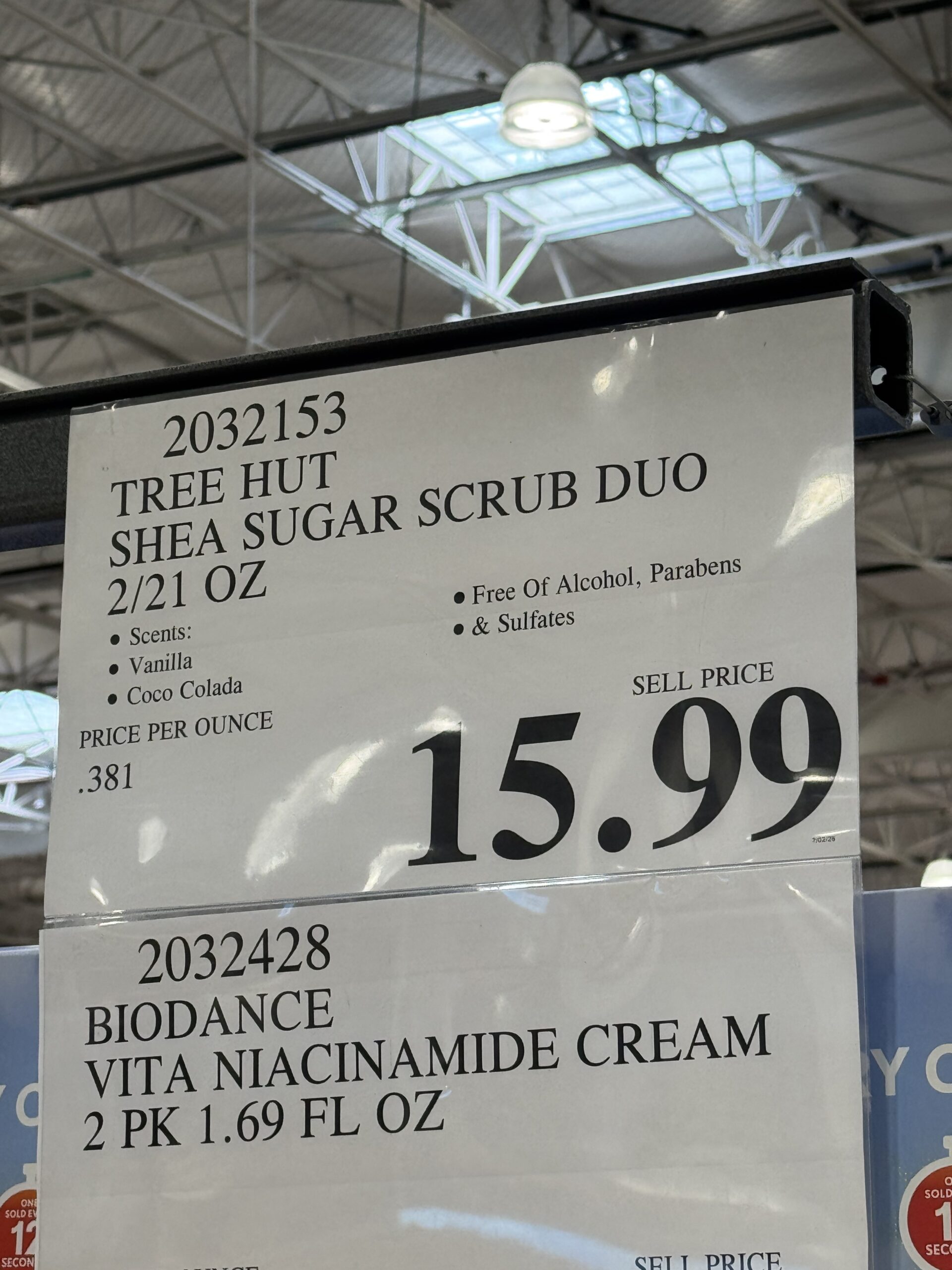 Tree Hut Shea Sugar Scrub Duo - price tag