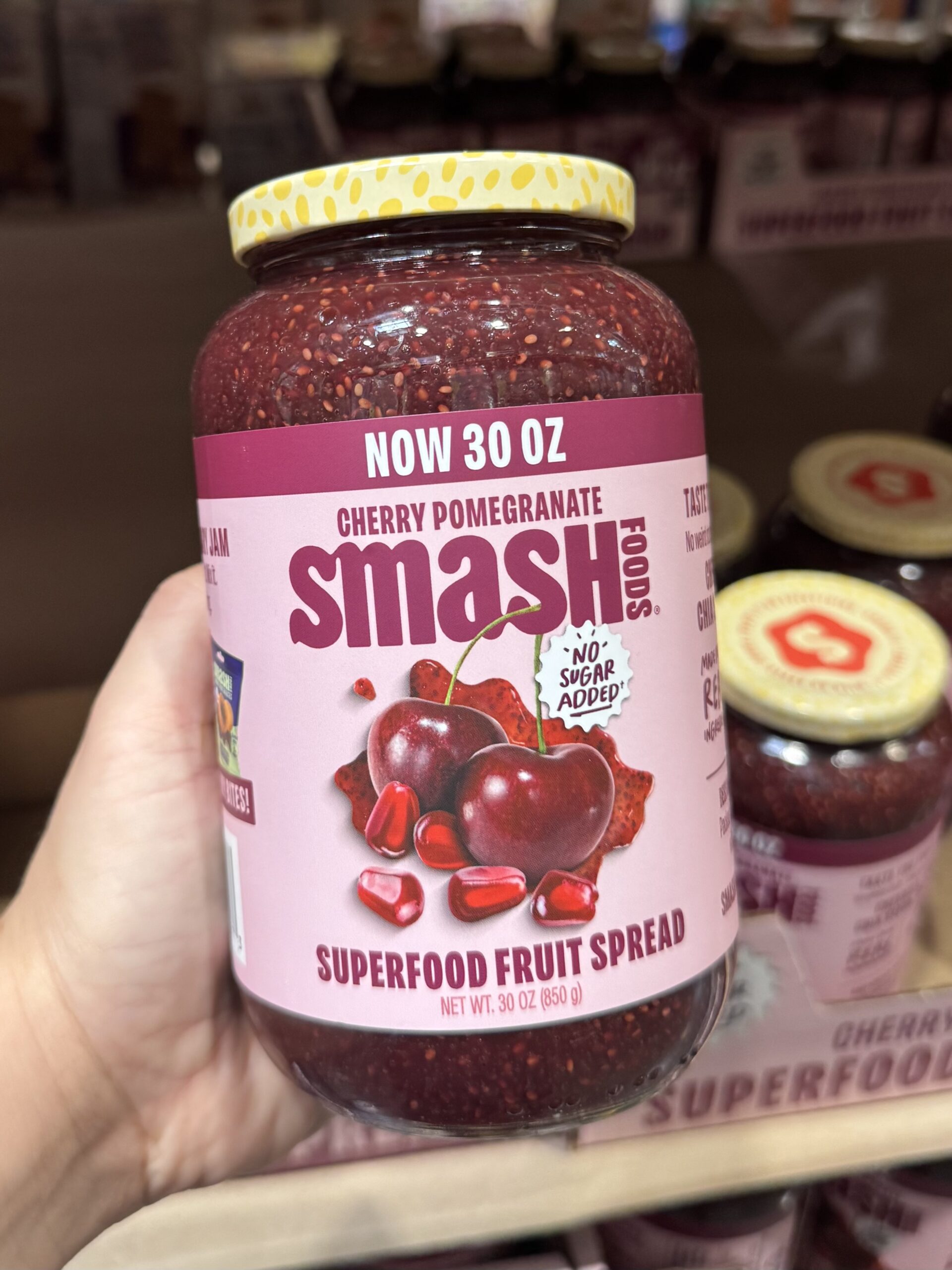 Smash Foods Cherry Pomegranate Superfood Fruit Spread