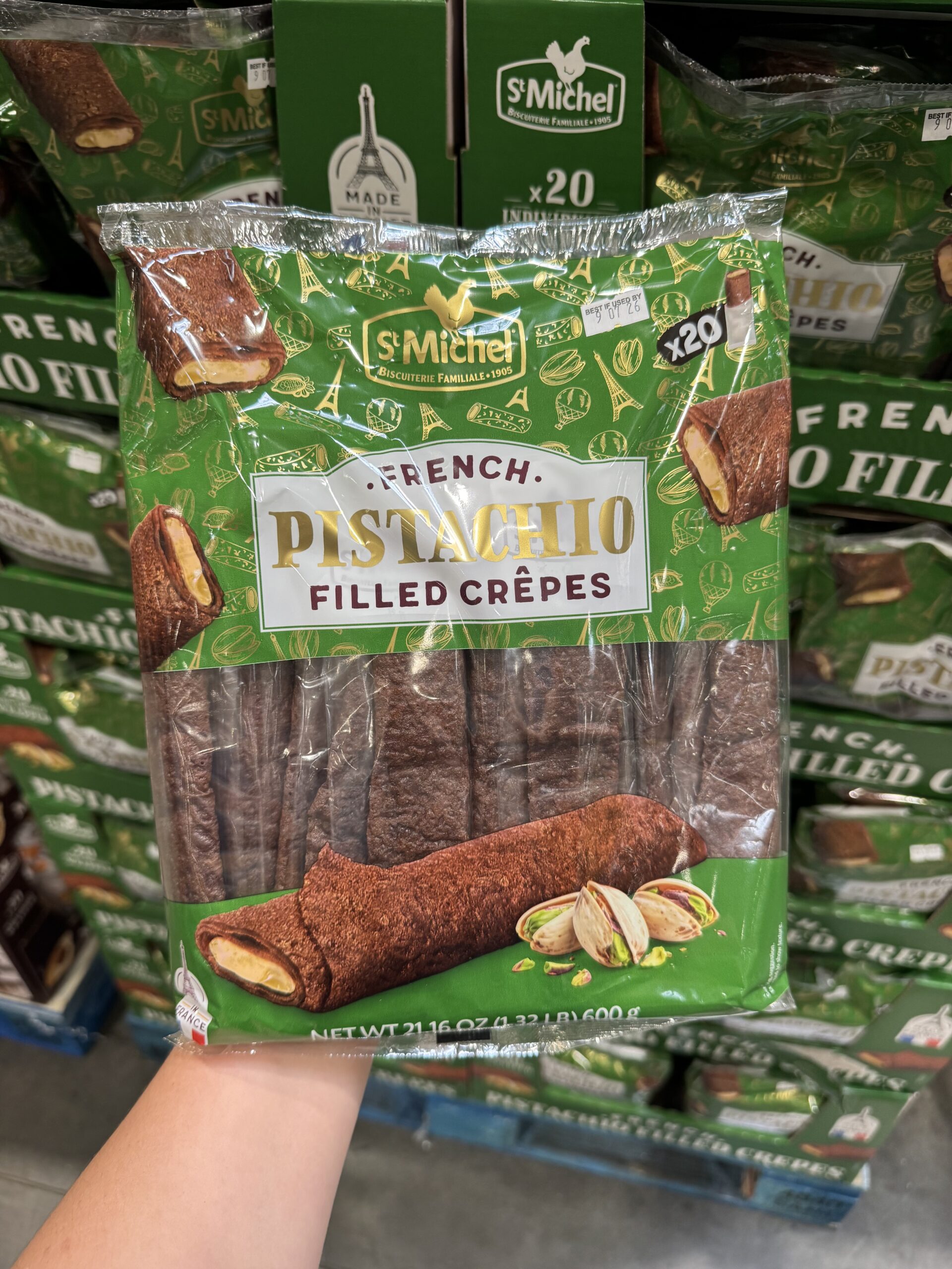 St Michel French Pistachio Filled Crêpes